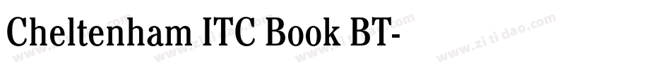Cheltenham ITC Book BT字体转换